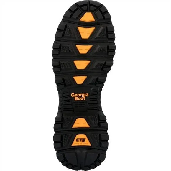 NEW GEORGIA BOOT men's alloy-toe 6&quot; comfort core waterproof work boot in dark br