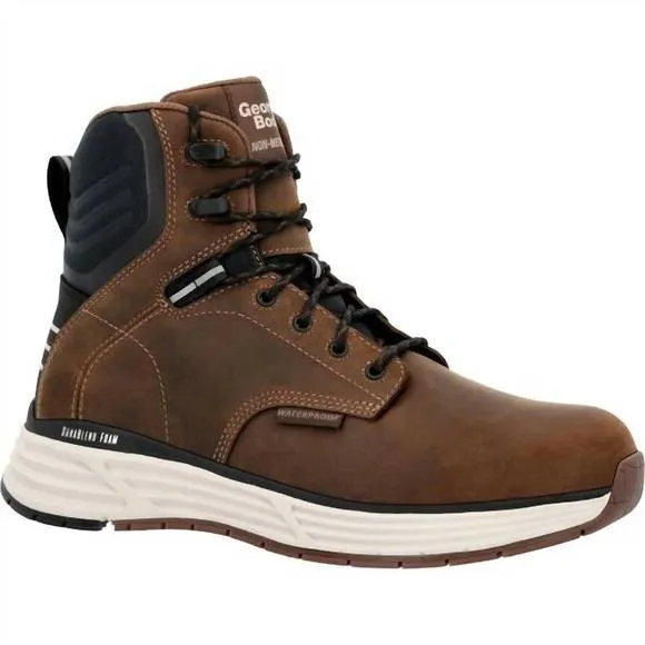 NEW GEORGIA BOOT men's sport wedge waterproof work hiker boot in dark brown