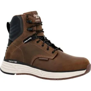 NEW GEORGIA BOOT men's sport wedge waterproof work hiker boot in dark brown
