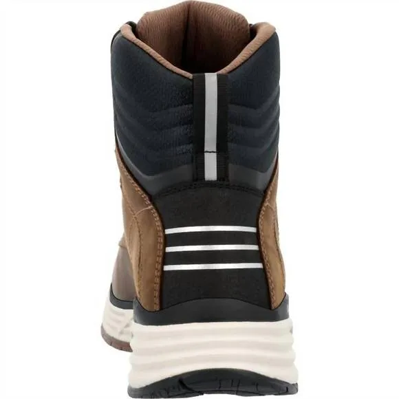 NEW GEORGIA BOOT men's sport wedge waterproof work hiker boot in dark brown