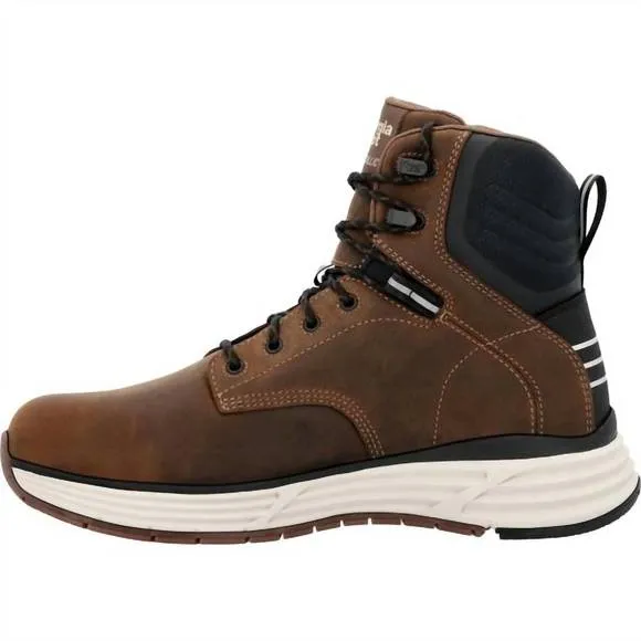 NEW GEORGIA BOOT men's sport wedge waterproof work hiker boot in dark brown