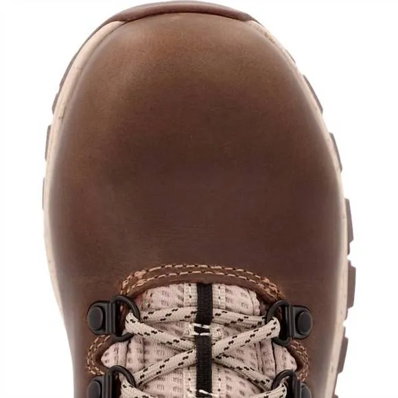 NEW GEORGIA BOOT women's alloy-toe eagle waterproof work boot in brown
