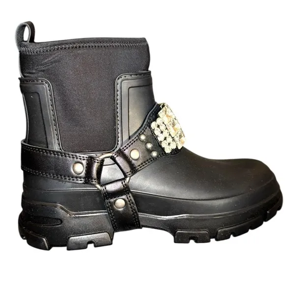 New KARL LAGERFELD - Rami Lug Sole Ankle Boots Size 8