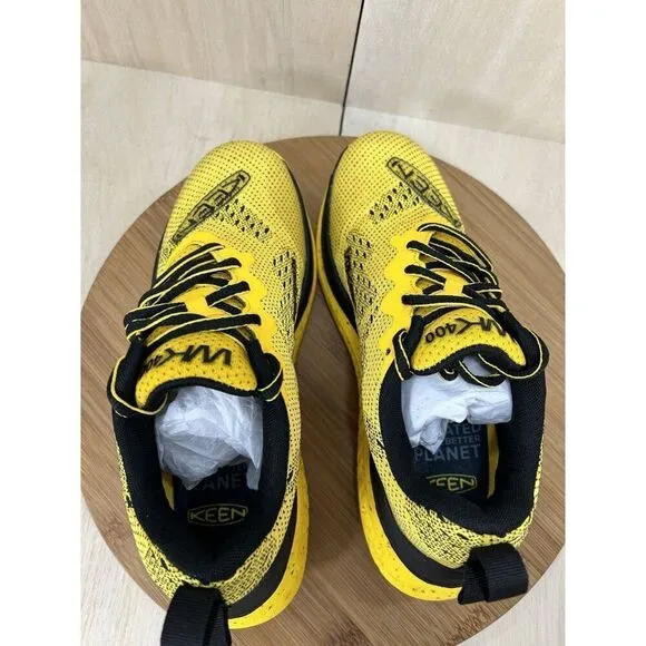 NEW Keen WK400 Yellow Black Waterproof Athletic Walking Shoes Womens Size 6.5