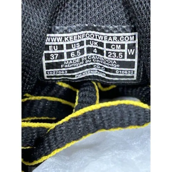 NEW Keen WK400 Yellow Black Waterproof Athletic Walking Shoes Womens Size 6.5