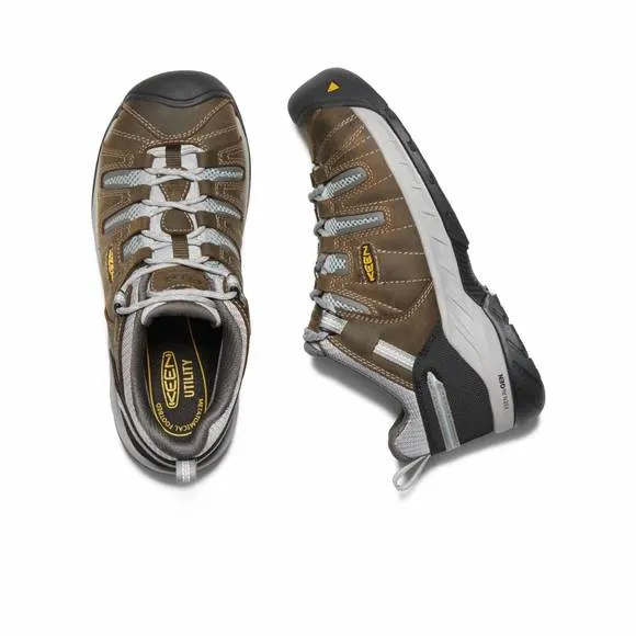 NEW KEEN women's flint ii low steel toe waterproof boots - wide width in cascade