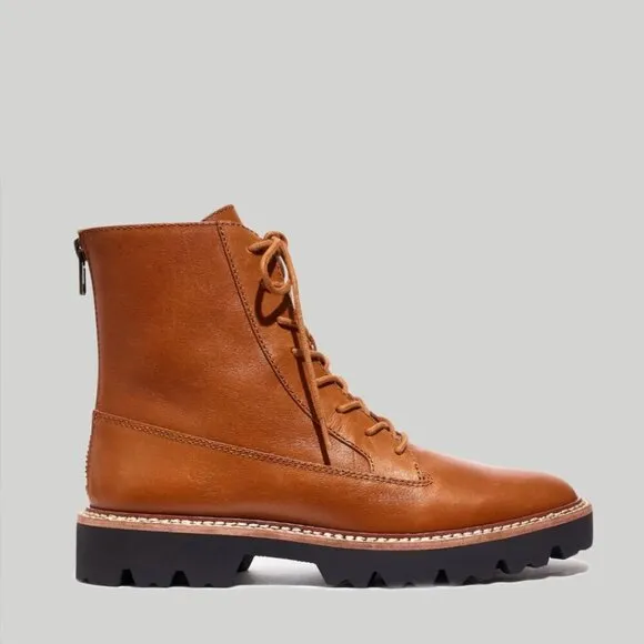 New! Madewell The Citywalk Lugsole Lace-Up Boot