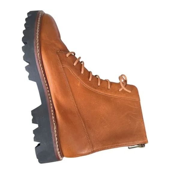 New! Madewell The Citywalk Lugsole Lace-Up Boot