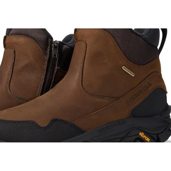 NEW MERRELL Men's Coldpack 3 Thermo Tall Zip Waterproof Boots Earth Size 9.5W