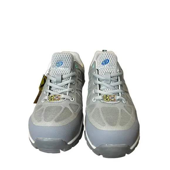 New! Nautilus Women's Spark Carbon Composite Toe Safety Shoe Size 7.5 Grey NWT