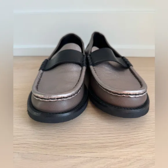 New Pedro Garcia Leather Stina Penny Loafer Shoes Women’s Size 8.5