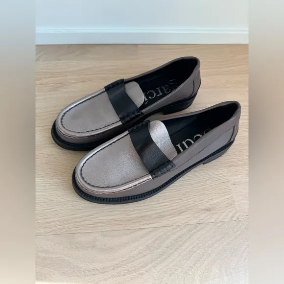 New Pedro Garcia Leather Stina Penny Loafer Shoes Women’s Size 8.5