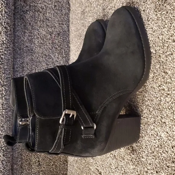 New Sam Edelman Myra Ankle boots block heels Suede upper shoes