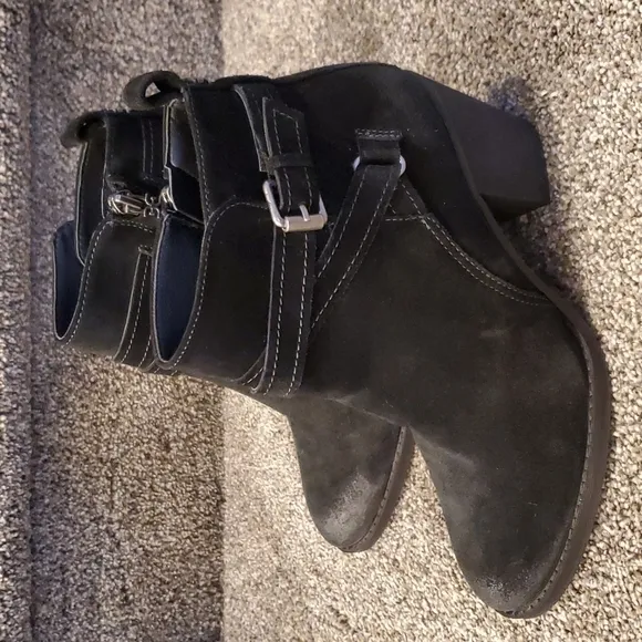New Sam Edelman Myra Ankle boots block heels Suede upper shoes