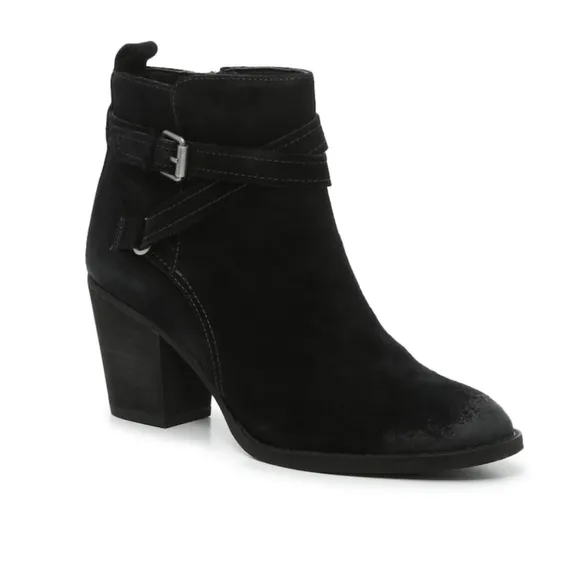 New Sam Edelman Myra Ankle boots block heels Suede upper shoes