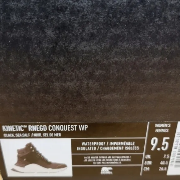 New Sorel Kinetic™ RNEGD Conquest Waterproof High Top Sneaker Size 9.5