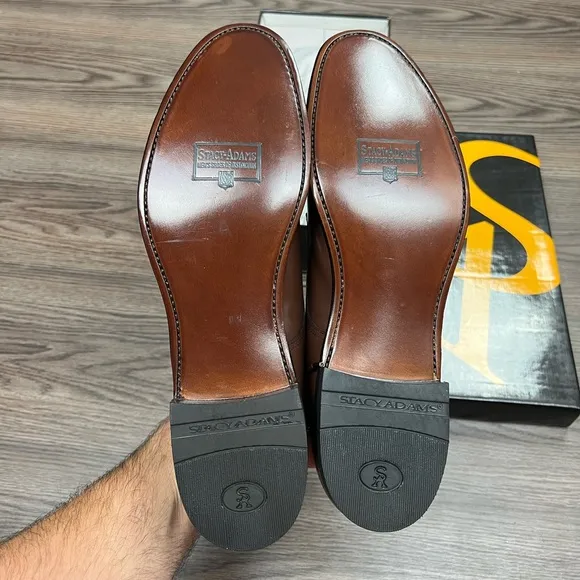 NEW Stacy Adams Madison Brown Cap Toe Oxfords 11.5 D