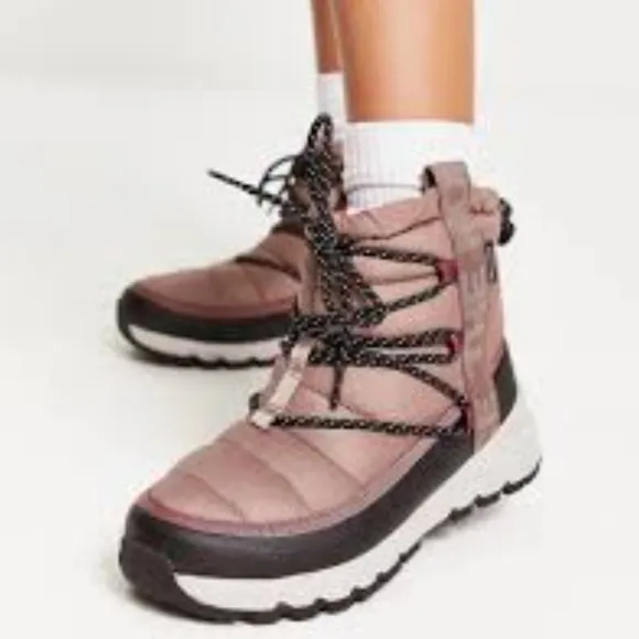 New THE NORTH FACE Women's ThermoBall Lace Up Waterproof Boots