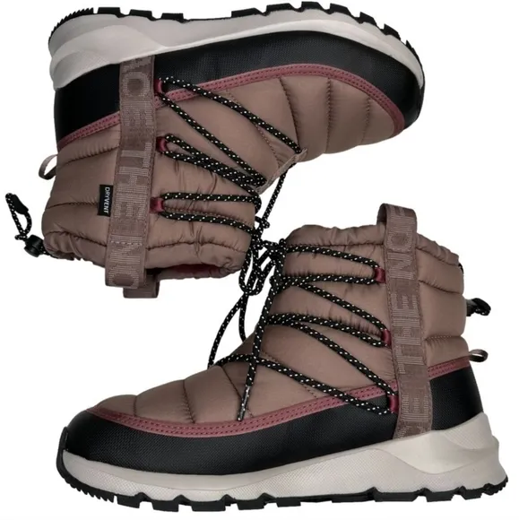 New THE NORTH FACE Women's ThermoBall Lace Up Waterproof Boots