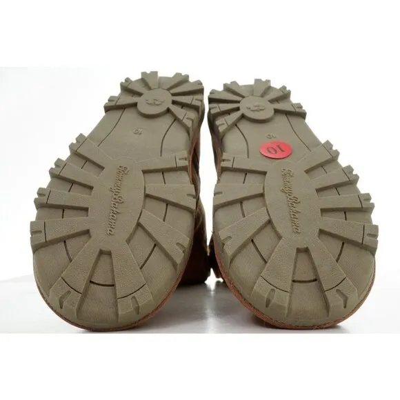 NEW TOMMY BAHAMA CHESTNUT SUEDE SHERPA LINED BOOTS AFET WOMENS 10