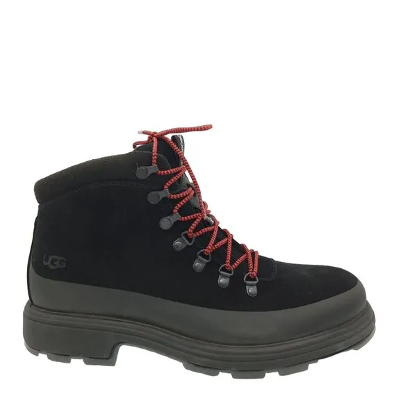 NEW UGG Biltmore Hiker Boots Mens 10 Black Suede Rugged Versatile Emo