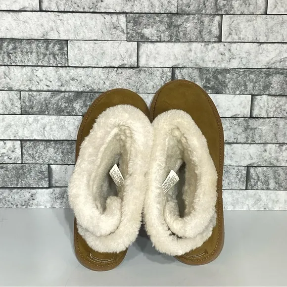 New Ugg Koolaburra Womens 7 Alamie Tan Suede Lined Boots