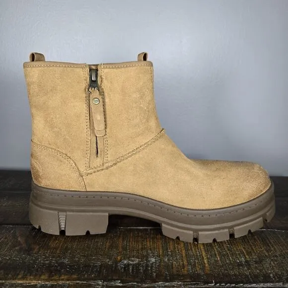 NEW UGG Skyview Classic Mens Size 8 Suede Pull On Boots Shoes Brown Waterproof