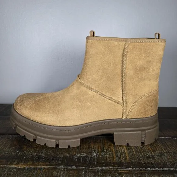 NEW UGG Skyview Classic Mens Size 8 Suede Pull On Boots Shoes Brown Waterproof
