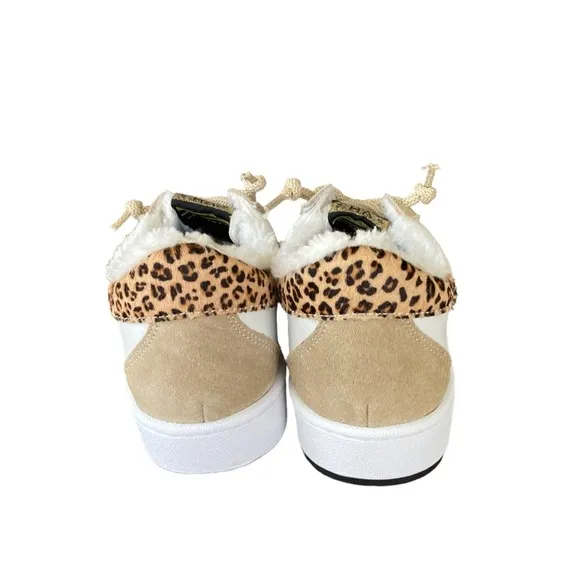 New Vintage Havana KYNLEE - WHITE CAMEL LEOPARD Women’s Sneakers Size 8.5