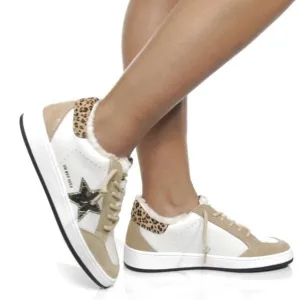 New Vintage Havana KYNLEE - WHITE CAMEL LEOPARD Women’s Sneakers Size 8.5