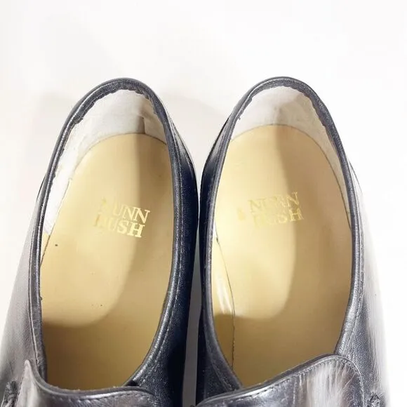NEW Vintage Nunn Bush 10.5M Black Moc Toe Loafers Leather Dress Shoes