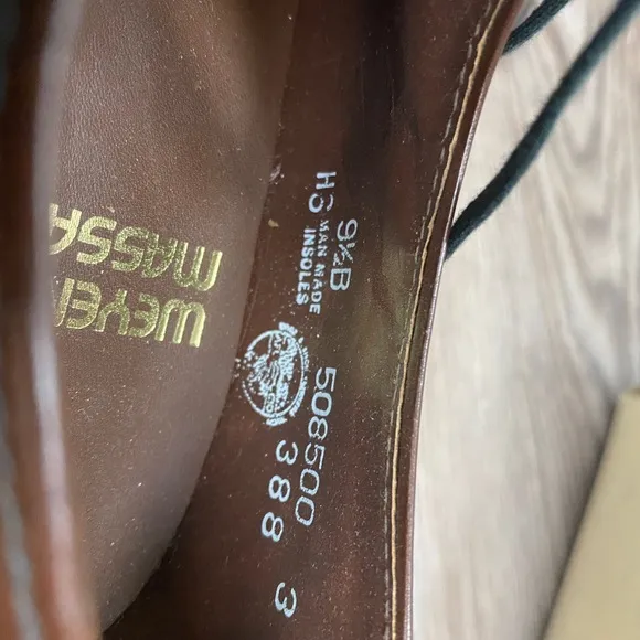 NEW Weyenberg Massagic Brown Derby Shoes 9.5 B