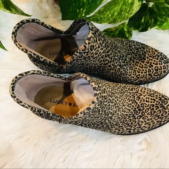 New🌿Lucky Brand Sophia Leopard Boots