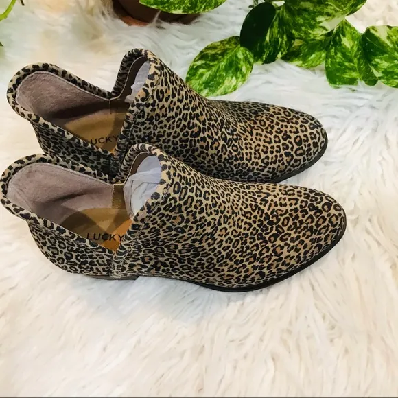 New🌿Lucky Brand Sophia Leopard Boots
