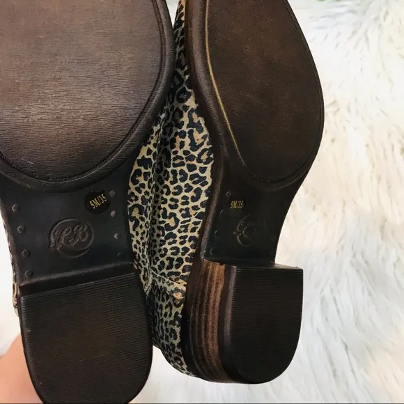 New🌿Lucky Brand Sophia Leopard Boots