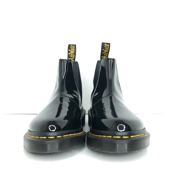 NIB Dr Martens Chelsea Pointed Toe Bianca Patent Lamper Boots Women’s 6 Shoes