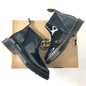 NIB Dr Martens Chelsea Pointed Toe Bianca Patent Lamper Boots Women’s 6 Shoes