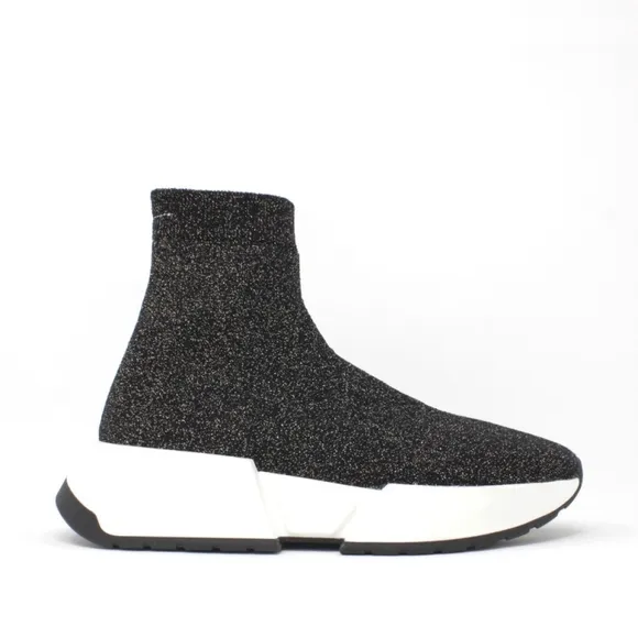 NIB MM6 Marrin Margiela Women's Black and White Sock Sneakers