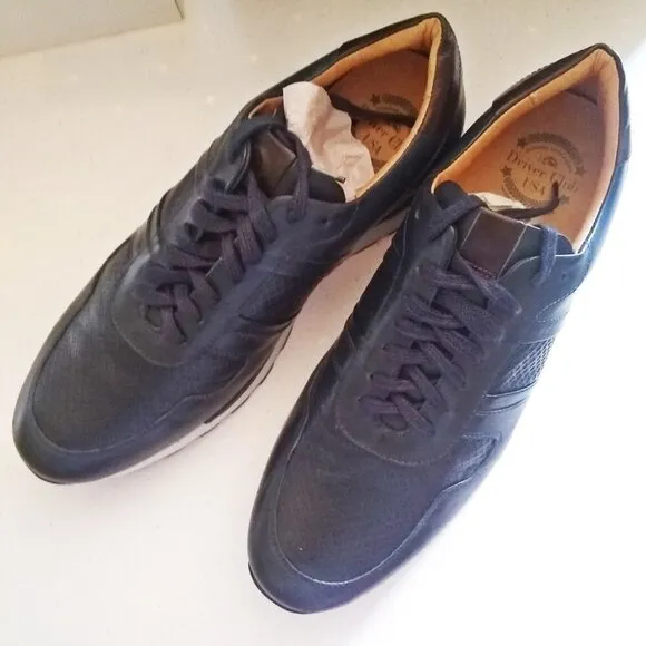NIB Navy Napa Leather Men's Casual Shoe Sneaker 9 MSRP $120