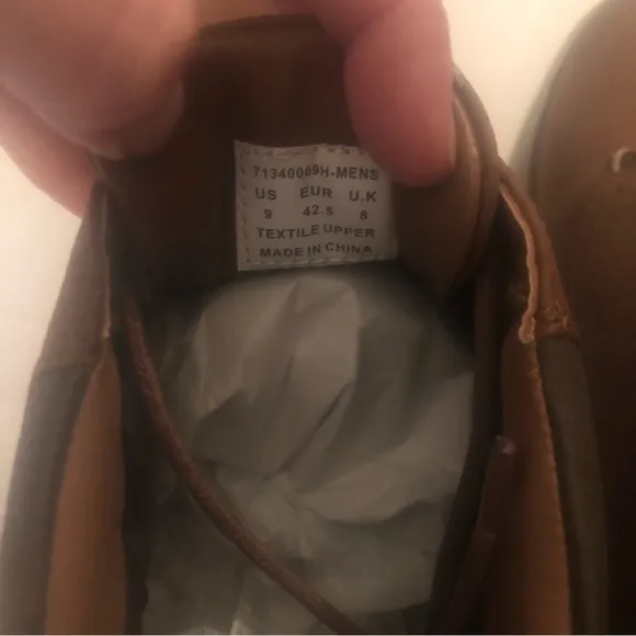 NIB NEW GH Bass &amp; Co. Benton Men's Tumbled WX Tan Brown Boots Shoes 9M in Box
