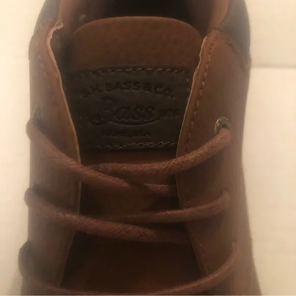 NIB NEW GH Bass &amp; Co. Benton Men's Tumbled WX Tan Brown Boots Shoes 9M in Box