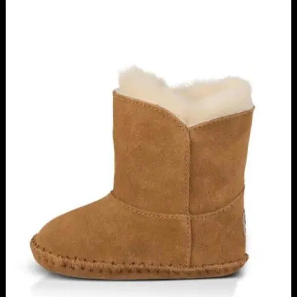 NIB UGG Baby Caden Boots Chestnut Brown 2/3 (6-12M)