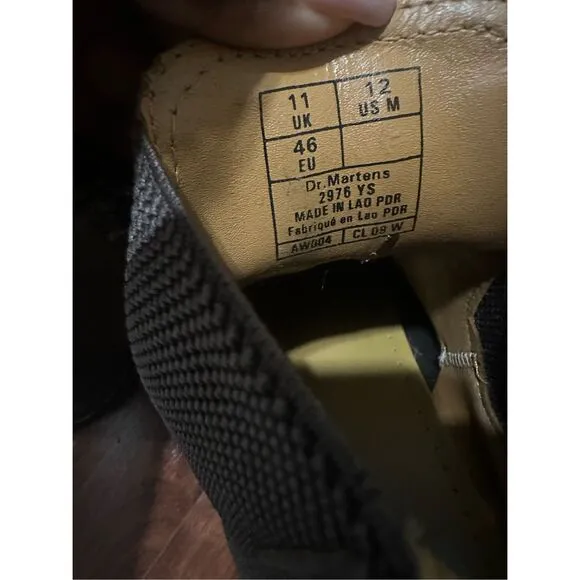 Nice Dr. Martens 2976 brown Crazy Horse Boots Shoes 27486201 Size 12M some wear