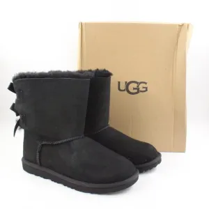 NIDB UGG Kids' Bailey Bow II Boots in Black Size 6 (1017394K)