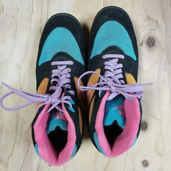 Nike ACG Caldera Neon Color Block Hiking Boots Shoes