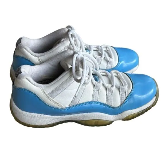 Nike Air Jordan 11 Retro UNC White Blue Sneakers Size 7