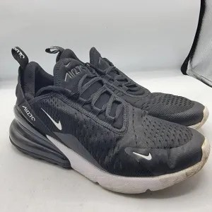 Nike Air Max 270 GS Womens Size 8 Black White Athletic Comfort Shoes 943345-001