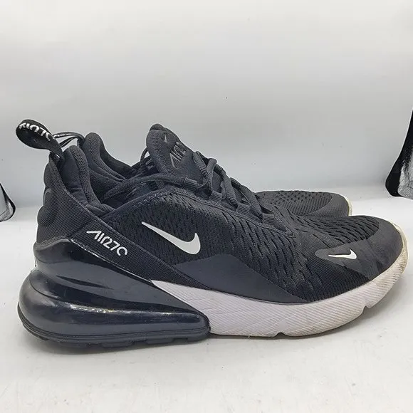 Nike Air Max 270 GS Womens Size 8 Black White Athletic Comfort Shoes 943345-001