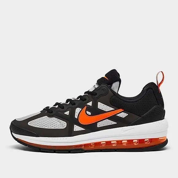 Nike Air Max Genome Gray &amp; Black Bright Mango CW1648-004 Airmax Running Sneakers
