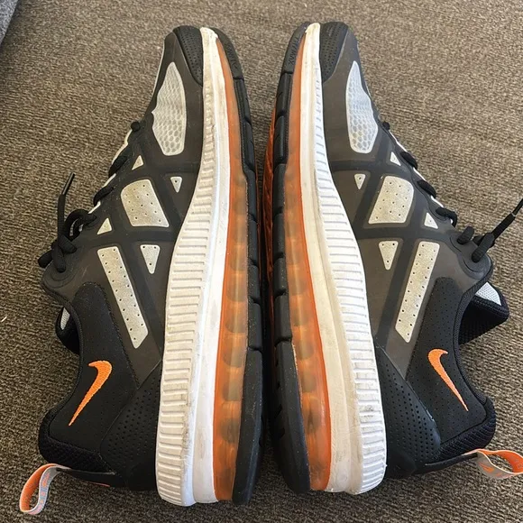 Nike Air Max Genome Gray &amp; Black Bright Mango CW1648-004 Airmax Running Sneakers